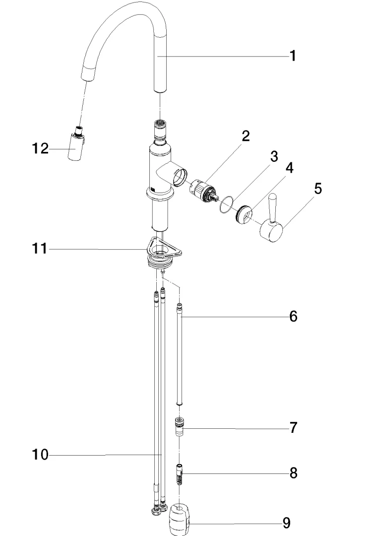 Dornbracht VAIA Einhebelmischer Pull-down mit Brausefunktion - Chrom Dornbracht VAIA Einhebelmischer Pull-down mit Brausefunktion - Chrom