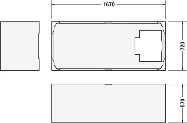 Badewannenträger für Starck 700335