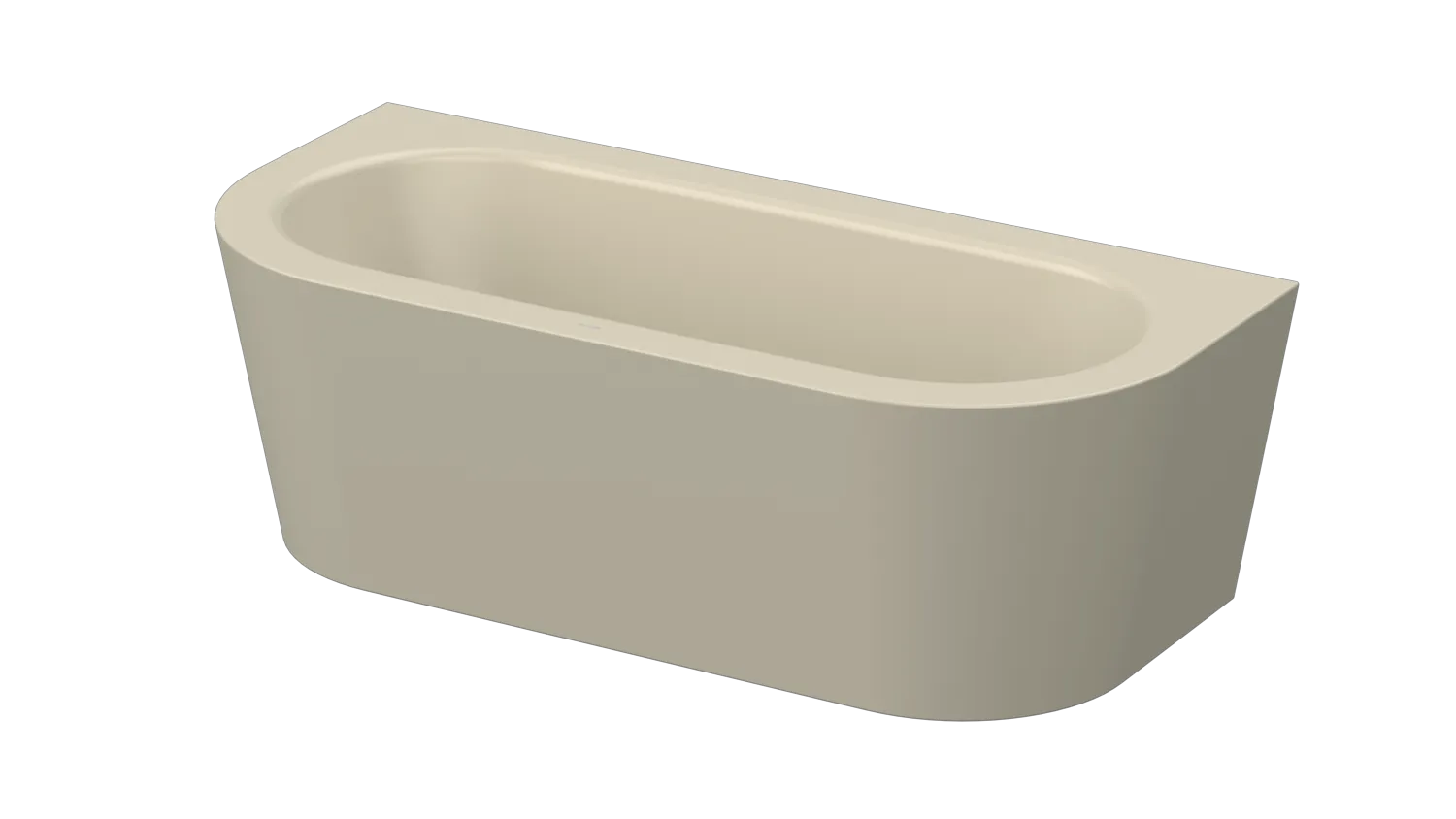 Bette BetteSilhouette Badewanne Starlet I 1750x800x420 mm Beige glasierter Titan-Stahl 2-Sitzer Schürzen-Badewanne Sonderform