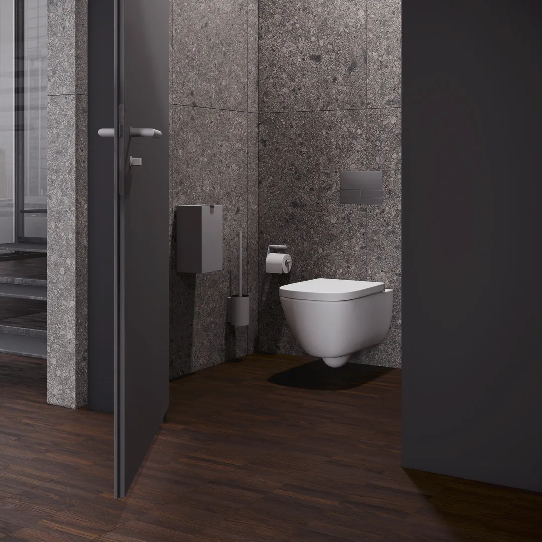 Hygieneabfallbehälter pulverbeschichtet,man. weiß tiefmatt Hygieneabfallbehälter pulverbeschichtet,man. weiß tiefmatt