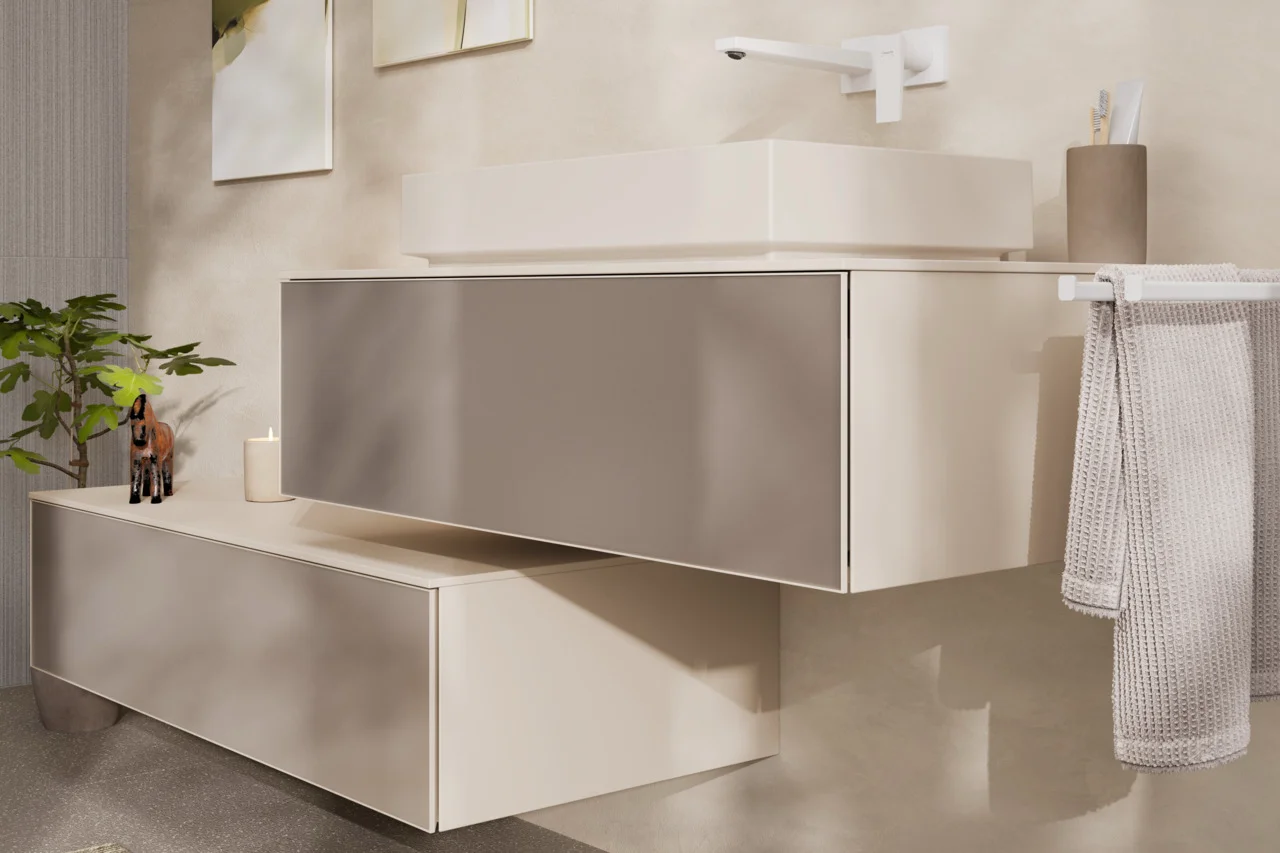 Hansgrohe Metropol Einhebel-Waschtischmischer Unterputz, mattweiß, Ausladung 225 mm, Hebelgriff, Normalstrahl, max. Durchfluss 5 l/min