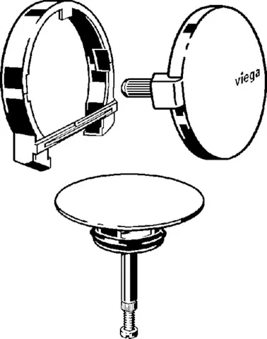 Viega Aussatttungsset „Multiplex Trio“ Modell 6161.01 Farbe: verchromt