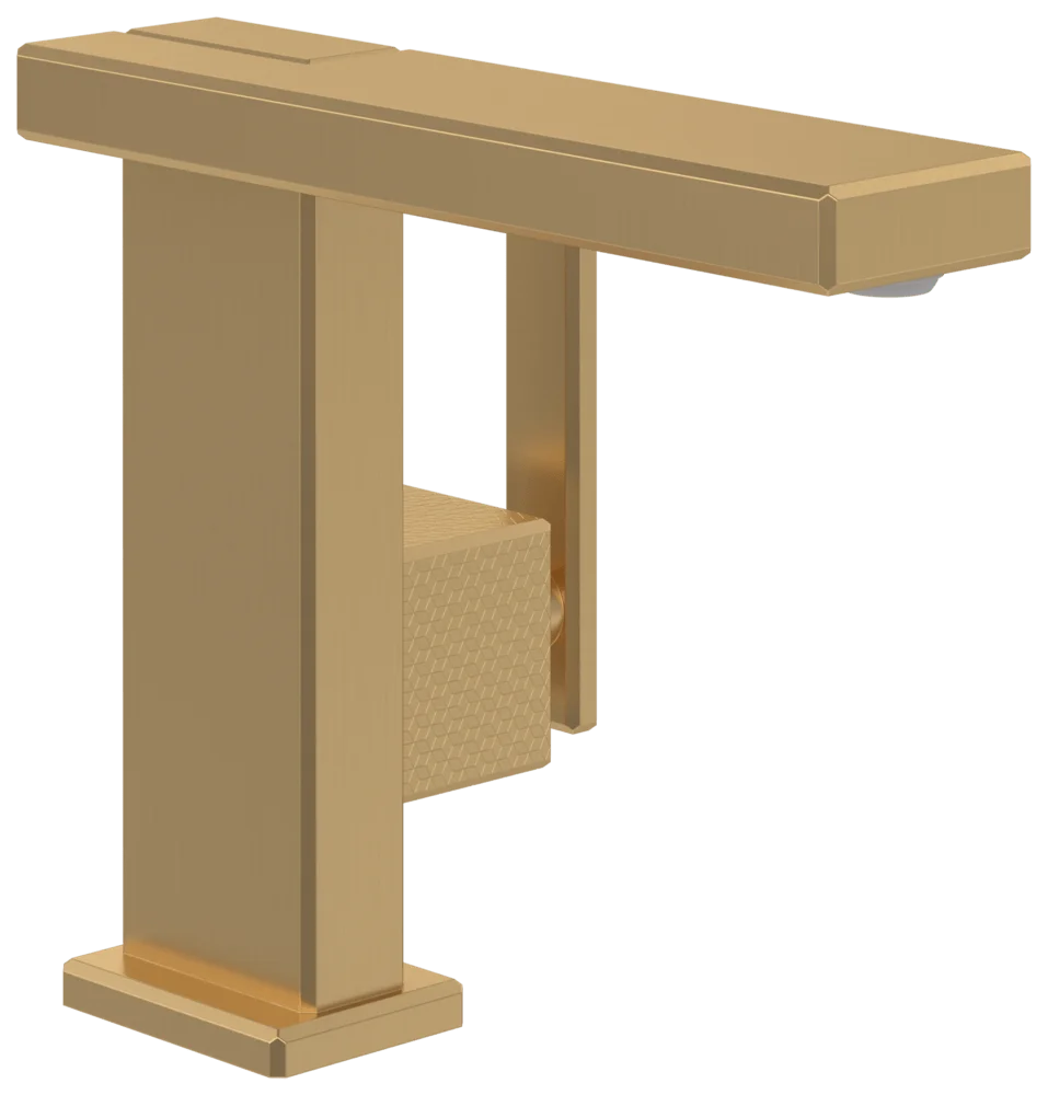 Villeroy & Boch Einhebel-Waschtischarmatur Mettlach, eckig, Brushed Gold, 173 mm Höhe, 113 x 200 mm Maße