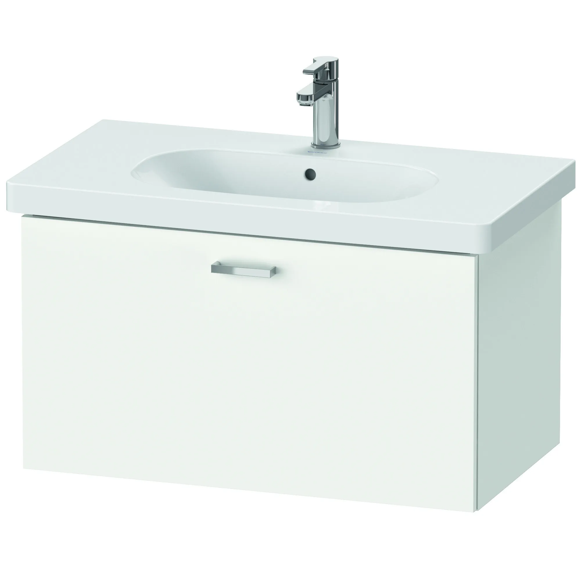 Duravit Waschtischunterschrank wandhängend „XBase“ 80 × 44,8 × 45,8 cm in Weiß Matt