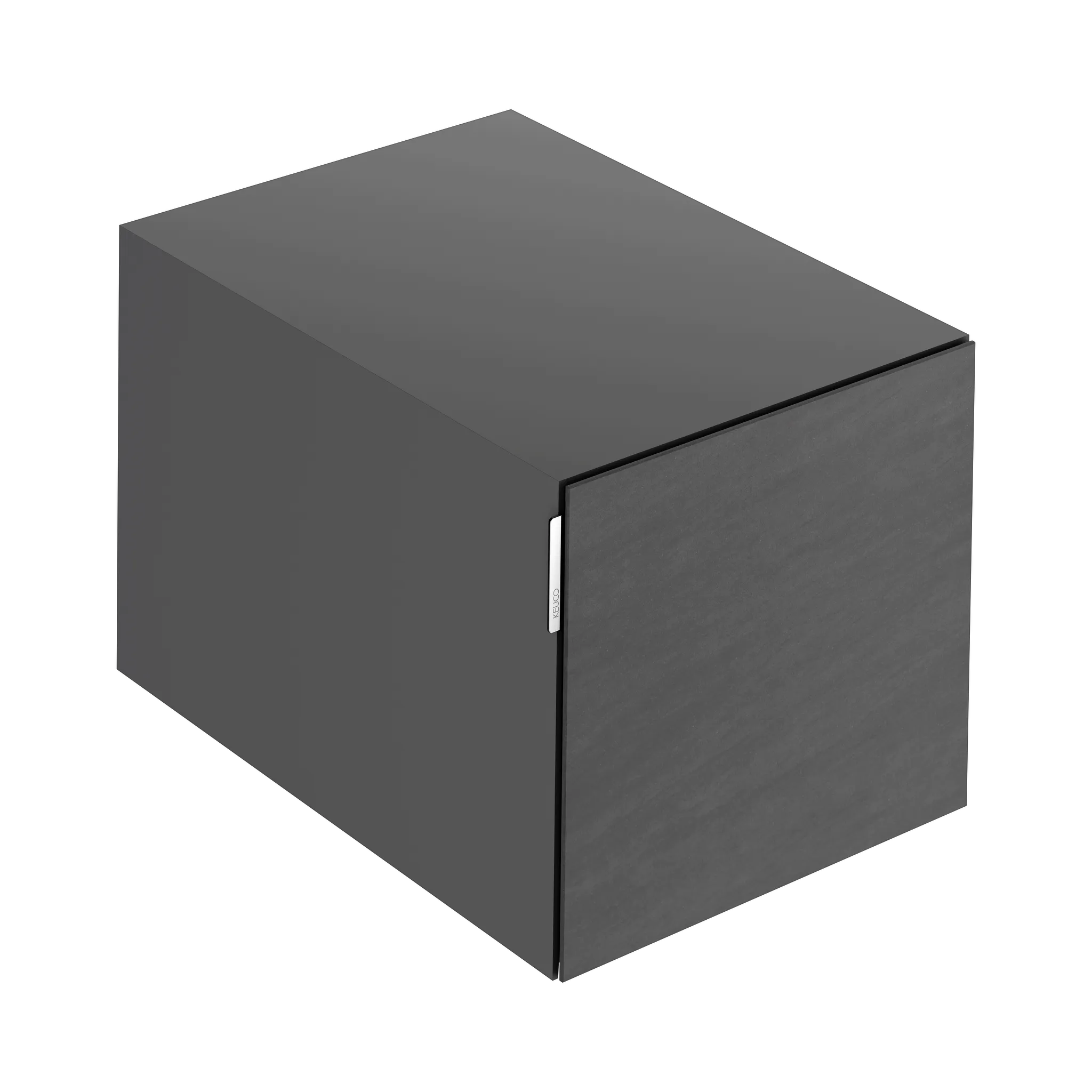 KEUCO Sideboard mit Auszug „Edition 11 Art“ Basalt (Keramik), Smoke (Lack, seidenmatt), mit Beleuchtung 40 × 35 × 49 cm