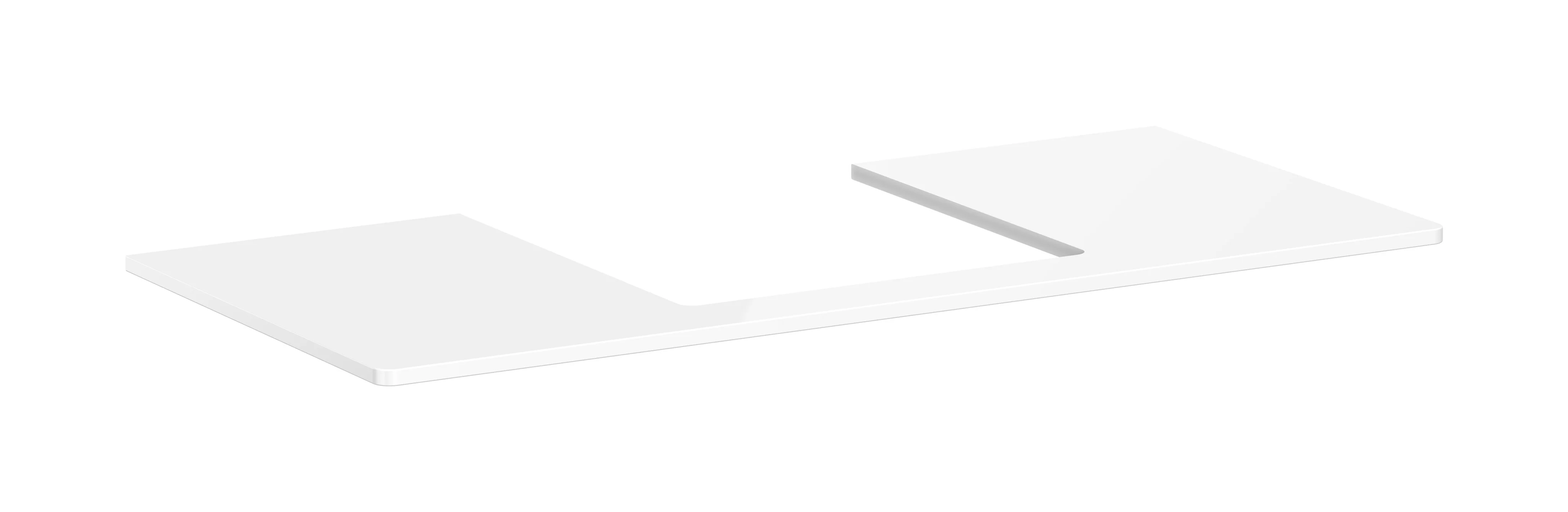 Hansgrohe Xelu Q Konsole, mittiger Beckenausschnitt für Aufsatzwaschtisch geschliffen, 1.180 x 540 mm, Weiße Hochglanz, Wandmontage mit Befestigungsmaterial Hansgrohe Xelu Q Konsole, mittiger Beckenausschnitt für Aufsatzwaschtisch geschliffen, 1.180 x 540 mm, Weiße Hochglanz, Wandmontage mit Befestigungsmaterial