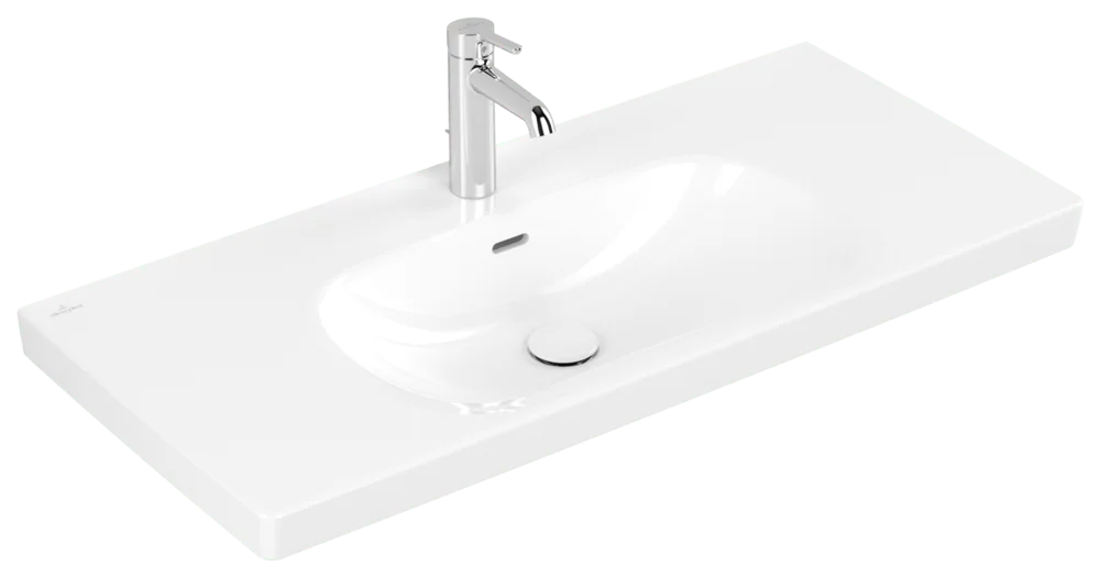 Villeroy & Boch Skyla Schrankwaschtisch TitanCeram 1000x460mm Rechteck Weiß Alpin