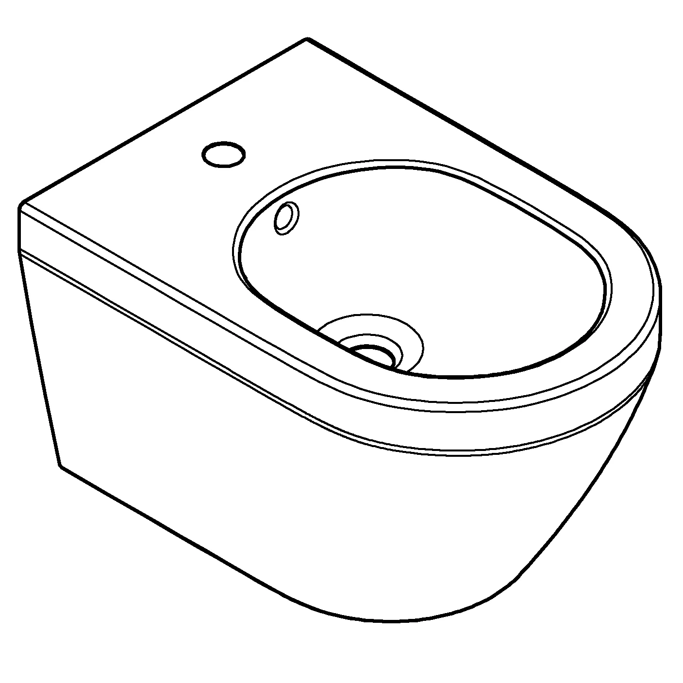 Grohe Bidet „Euro Keramik“, Befestigung verdeckt Grohe Bidet „Euro Keramik“, Befestigung verdeckt