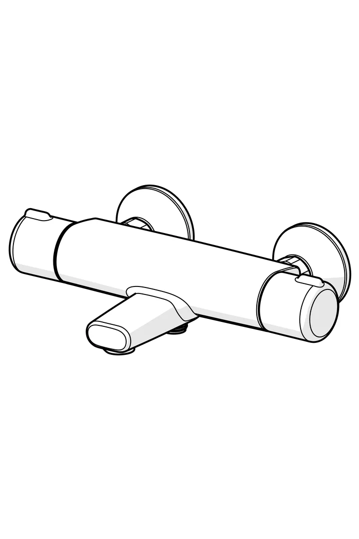 HansaMICRA Wannenfüll- und Brausebatterie HansaMICRA 5816, Ausladung 159 mm DN15, Matt-Schwarz HansaMICRA Wannenfüll- und Brausebatterie HansaMICRA 5816, Ausladung 159 mm DN15, Matt-Schwarz
