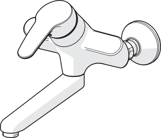 Einhand-Waschtischarmatur „Mix“ Ausladung 246 mm in Chrom Einhand-Waschtischarmatur „Mix“ Ausladung 246 mm in Chrom