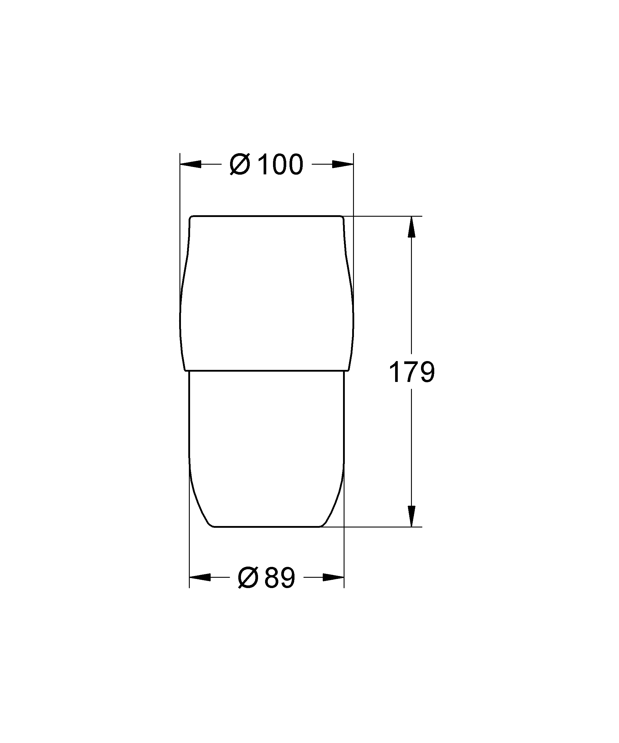 GROHE Ersatzglas 40336 für Toilettenbürstengarnitur Chiara