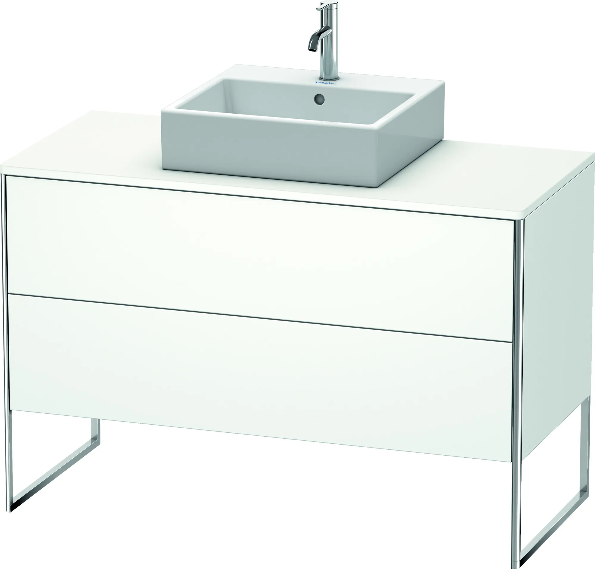 Duravit Waschtischunterschrank bodenstehend „XSquare“ 120 × 77,8 × 54,8 cm Weiß Matt Duravit Waschtischunterschrank bodenstehend „XSquare“ 120 × 77,8 × 54,8 cm Weiß Matt