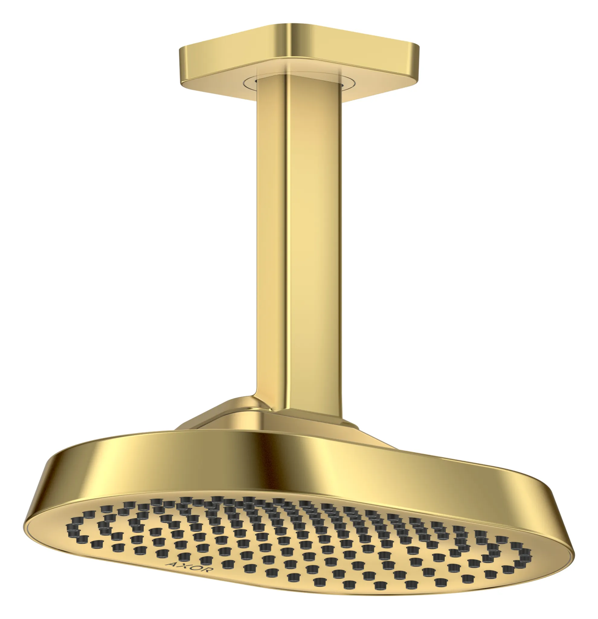 Hansgrohe AXOR ShowerSphere Kopfbrause 250 x 160 mm, 1 Jet mit Deckenanschluss, Polished Gold Optic Hansgrohe AXOR ShowerSphere Kopfbrause 250 x 160 mm, 1 Jet mit Deckenanschluss, Polished Gold Optic