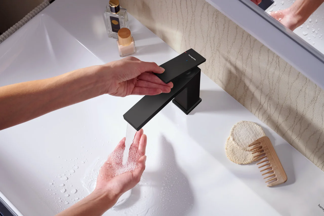 Hansgrohe Xelu Q Waschtisch, weiß, 800x480 mm, wandhängend, mit Hahnloch, ohne Überlauf, SmartClean Glasur Hansgrohe Xelu Q Waschtisch, weiß, 800x480 mm, wandhängend, mit Hahnloch, ohne Überlauf, SmartClean Glasur