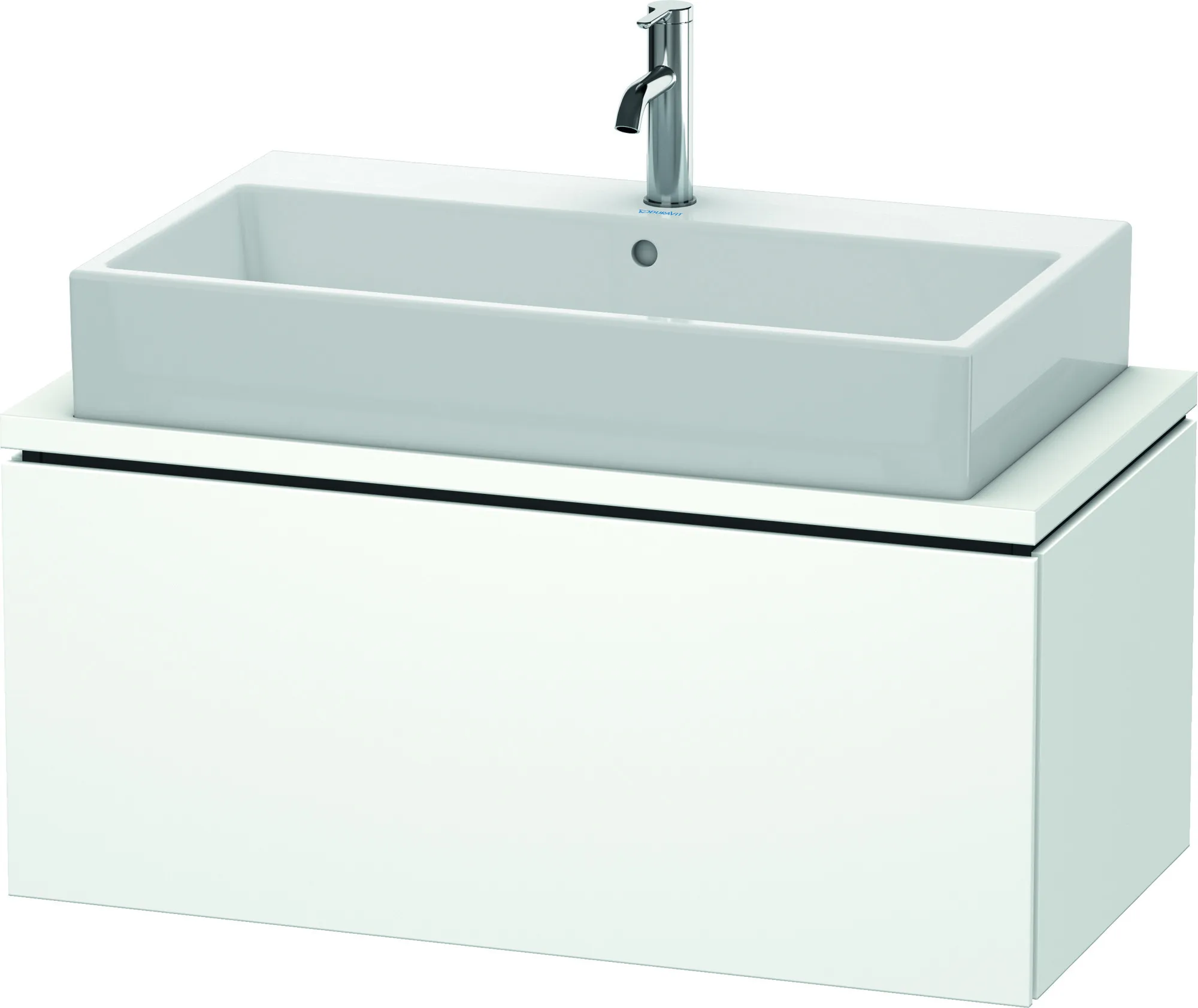Duravit Waschtischunterschrank wandhängend „L-Cube“ 92 × 40 × 47,7 cm Weiß Matt