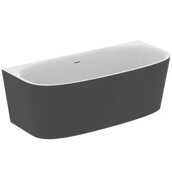 Ideal Standard Badewanne „Dea“ 80 × 180 cm in Schwarz Matt