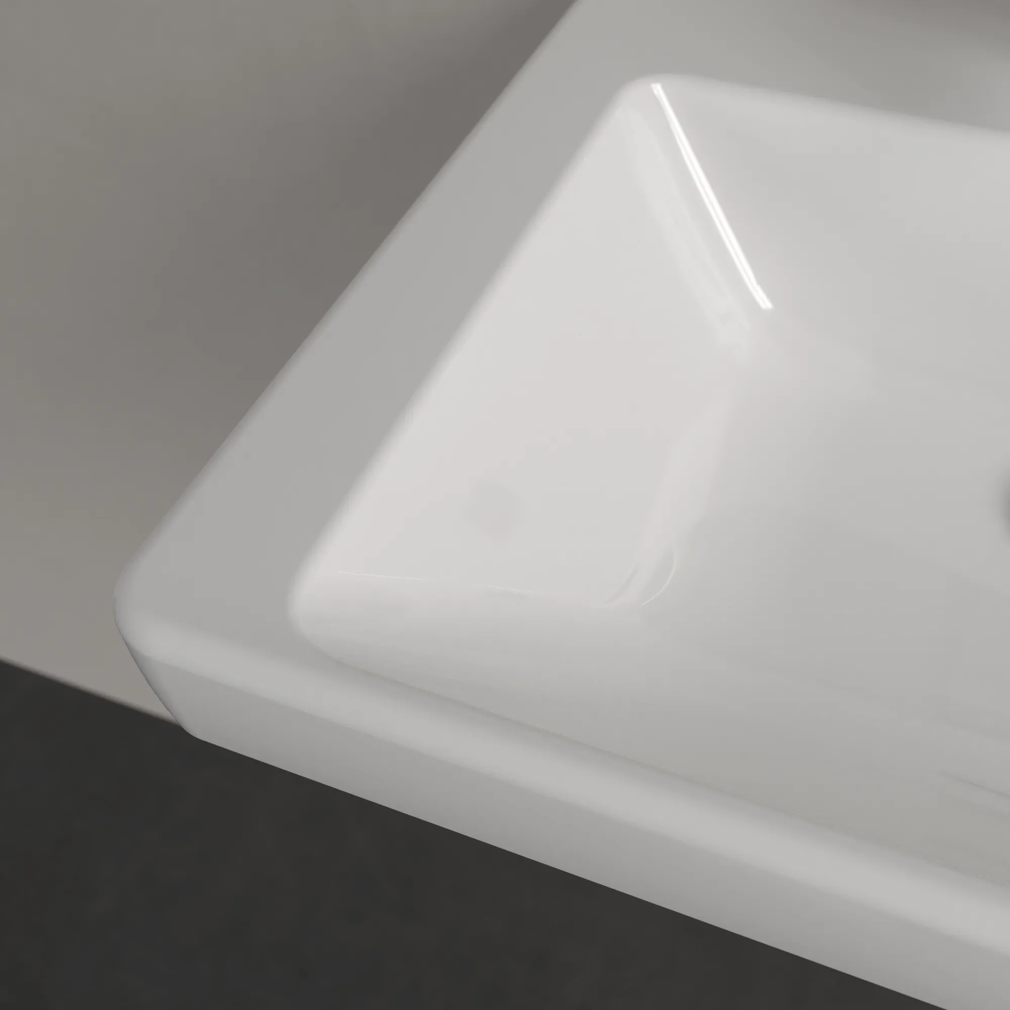 Villeroy & Boch Handwaschbecken „Subway 3.0“ 500 × 400 × 145 mm, ohne Hahnlochbohrung, Hahnlochposition mittig in Weiß Alpin Villeroy & Boch Handwaschbecken „Subway 3.0“ 500 × 400 × 145 mm, ohne Hahnlochbohrung, Hahnlochposition mittig in Weiß Alpin