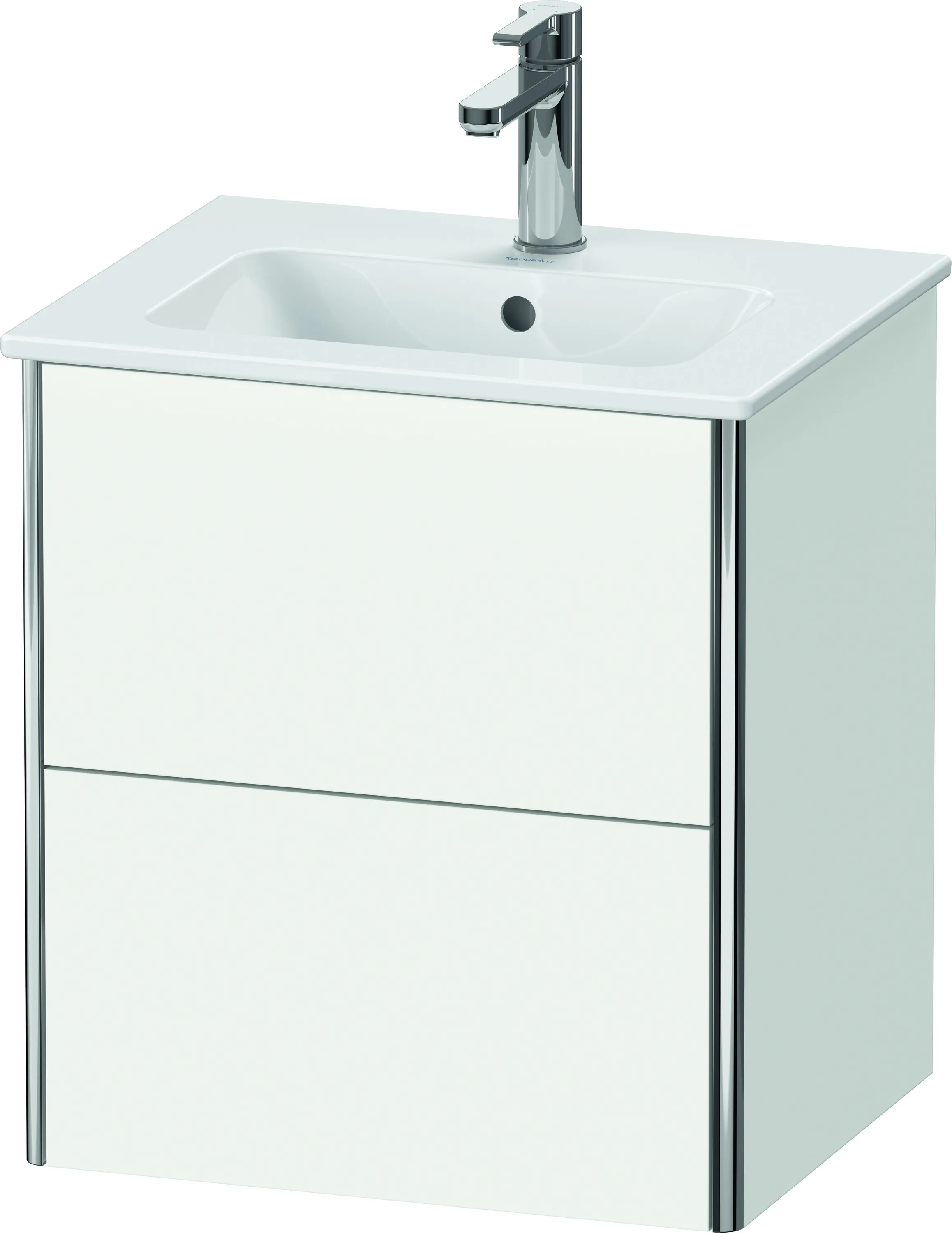 Duravit Waschtischunterschrank wandhängend „XSquare“ 51 × 56 × 41,8 cm Weiß Matt