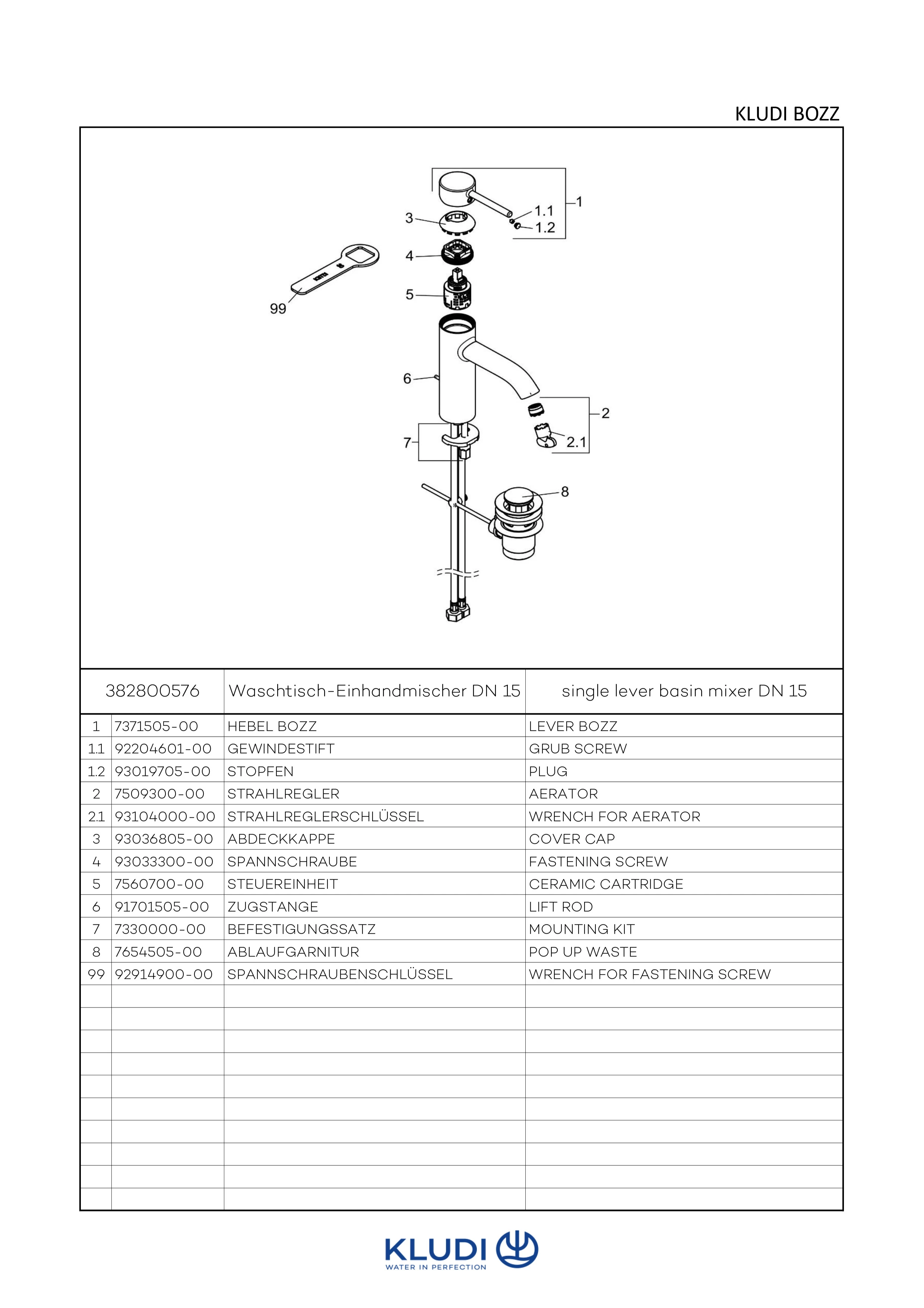BOZZ WaschtischEHM 100mm Ablaufgarnitur chrom BOZZ WaschtischEHM 100mm Ablaufgarnitur chrom