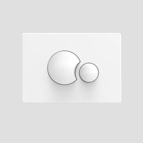 Betätigungsplatte „S 706“ in weiß Betätigungsplatte „S 706“ in weiß