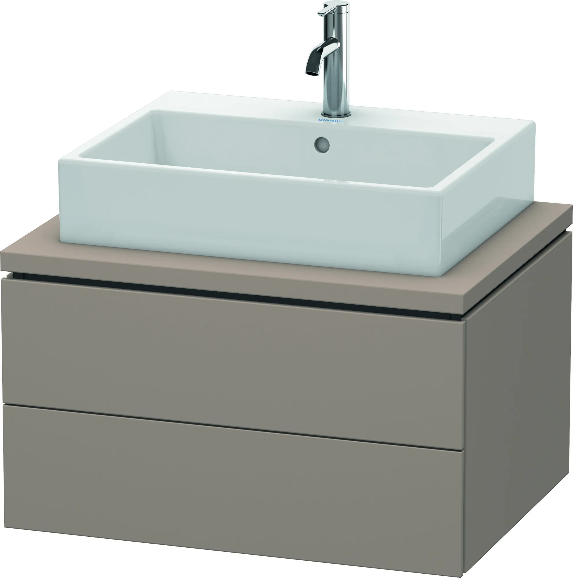 Duravit Waschtischunterschrank wandhängend „L-Cube“ 72 × 40 × 54,7 cm Basalt Matt Duravit Waschtischunterschrank wandhängend „L-Cube“ 72 × 40 × 54,7 cm Basalt Matt