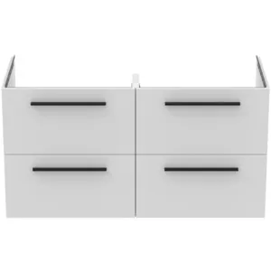 Ideal Standard Möbeldoppelwaschtischunterschrank i.life B 1200x505x630mm Weiß matt Ideal Standard Möbeldoppelwaschtischunterschrank i.life B 1200x505x630mm Weiß matt