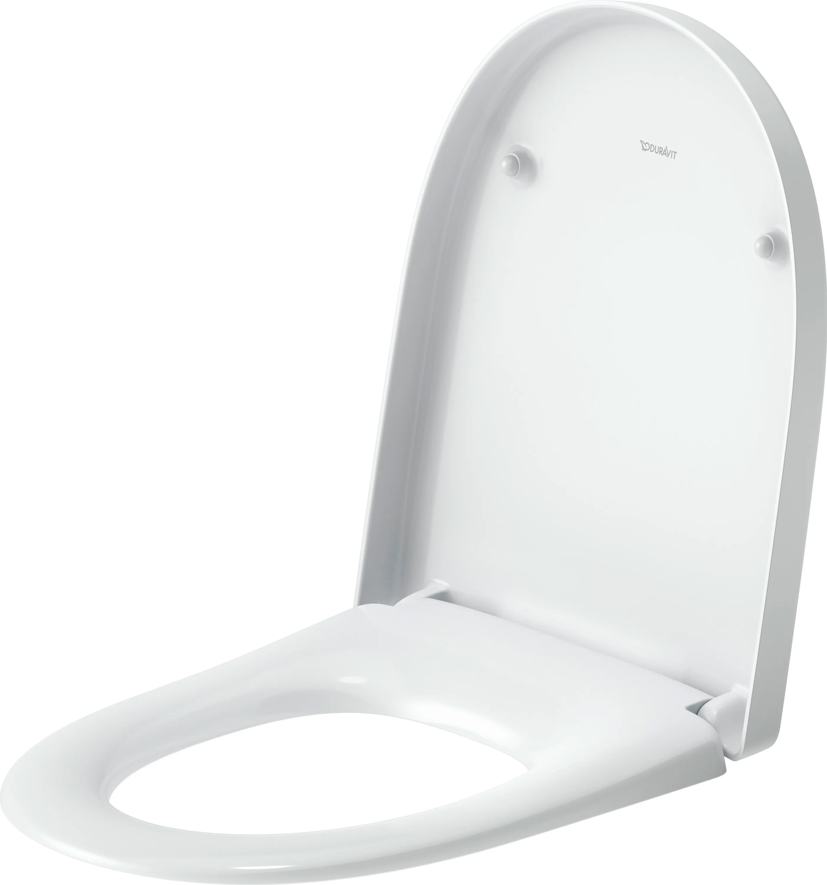 Duravit Univ.WC-Sitz D-shaped Tief 457mm Ülap Absenkaut. abnehmb. Scharn. Edelst. We