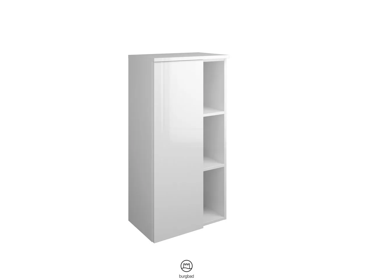 burgbad Hochschrank „Orell“ 540 × 980 × 360 mm in Tectona Dekor Zimt
