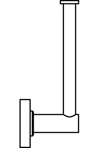 Papier-/Reserverollenhalter IOM ohne Deckel Chrom Papier-/Reserverollenhalter IOM ohne Deckel Chrom