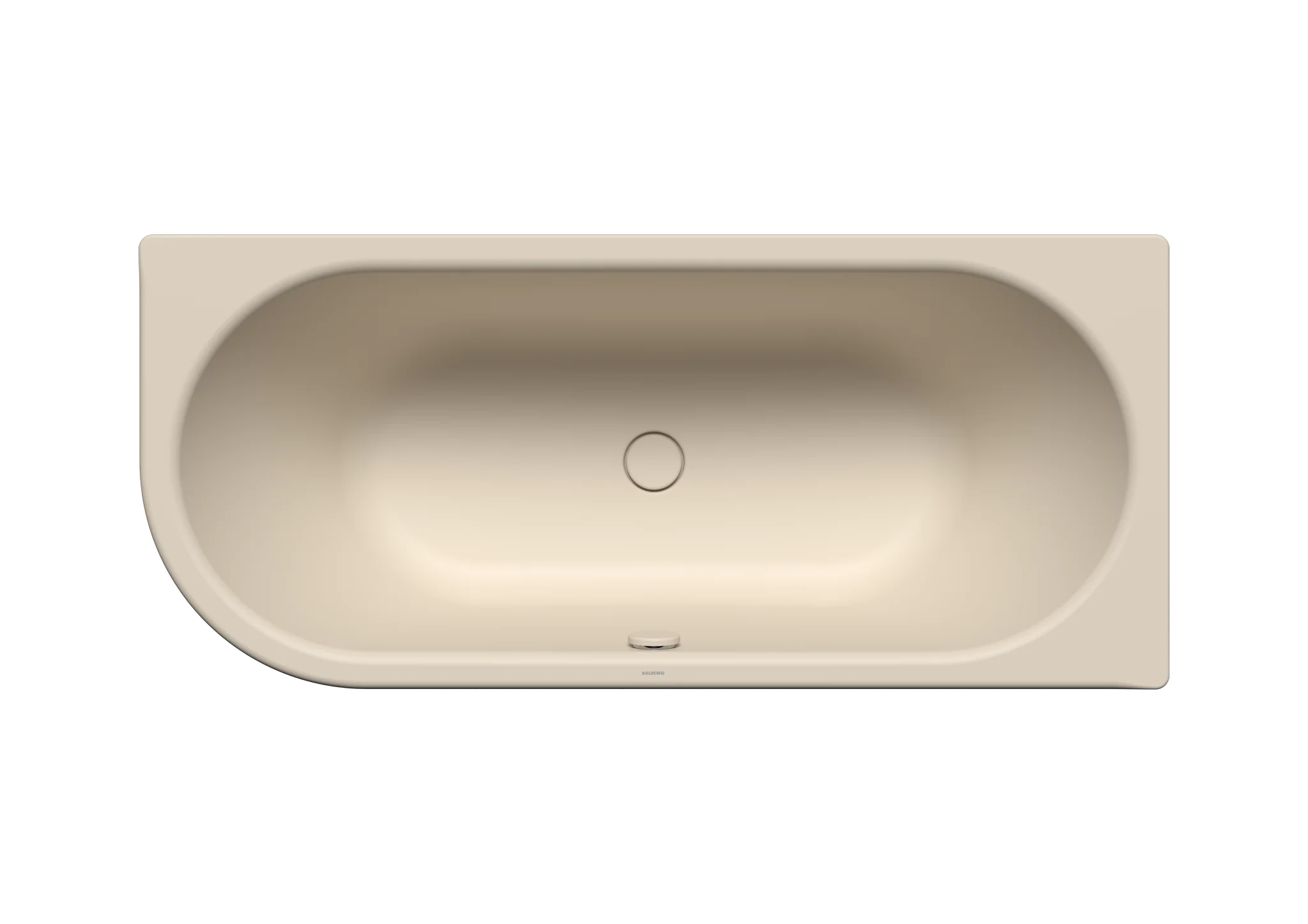 Kaldewei CENTRO DUO 1 LINKS Badewanne, oval, 1700x750 mm, warm beige 20, 460 mm tief, linksseitiger Eckeinbau mit mittigem Ab- und Überlauf Kaldewei CENTRO DUO 1 LINKS Badewanne, oval, 1700x750 mm, warm beige 20, 460 mm tief, linksseitiger Eckeinbau mit mittigem Ab- und Überlauf