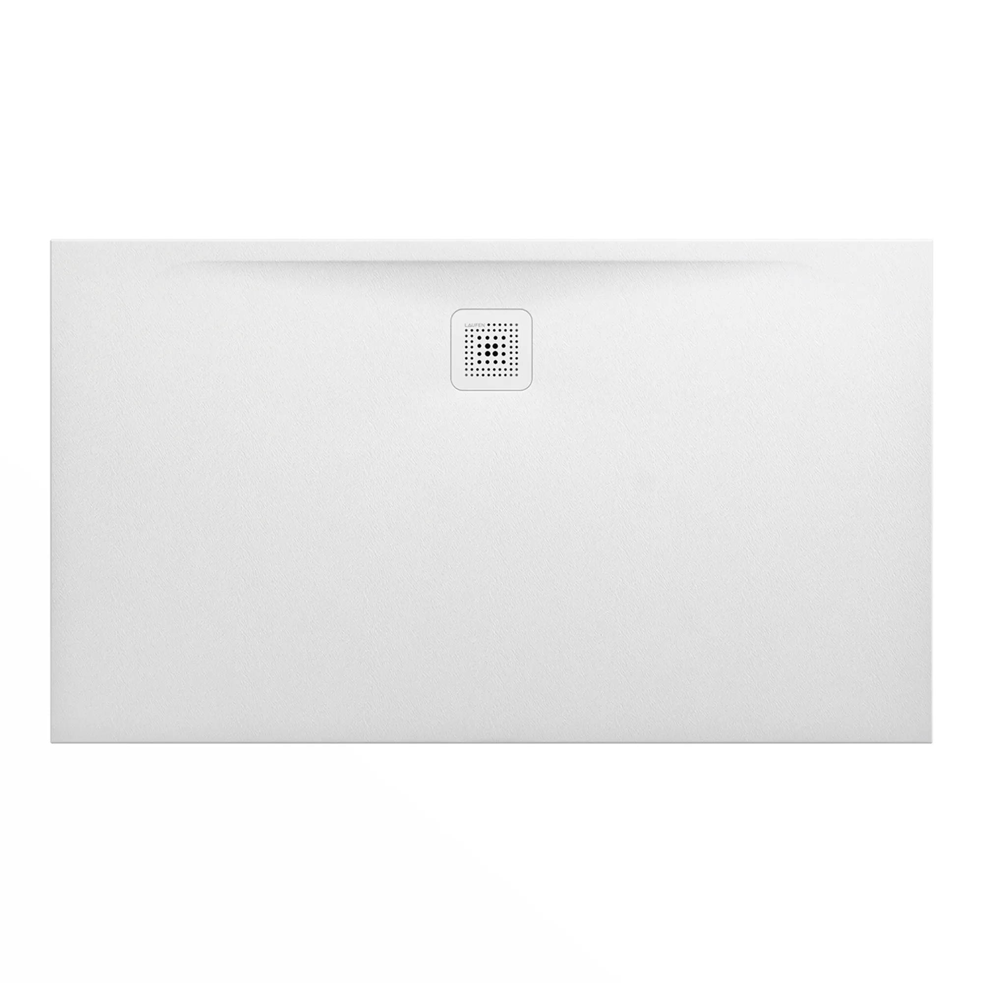 Laufen rechteck Duschwanne „Pro“ Ablauf lange Seite 1400 × 800 mm ohne Oberflächenbeschichtung, ohne Oberflächenveredelung, in Weiß