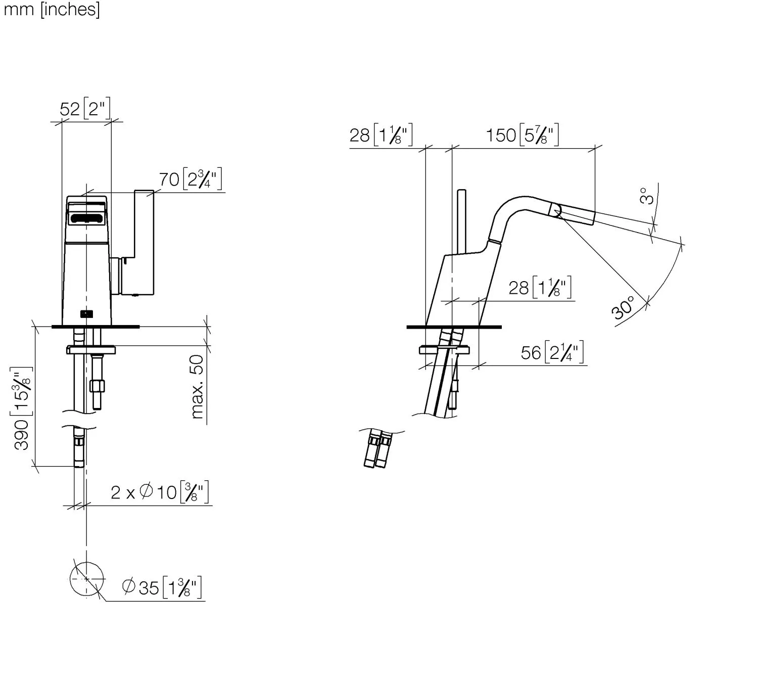 Dornbracht CL.1 Bidet-Einhandbatterie ohne Ablaufgarnitur Chrom Dornbracht CL.1 Bidet-Einhandbatterie ohne Ablaufgarnitur Chrom