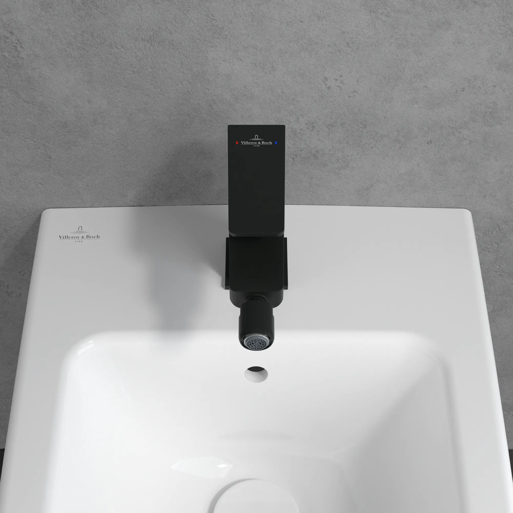 Villeroy & Boch Bidetarmatur Architectura Square, Einhebel, 42x165x139 mm, Matt Black Villeroy & Boch Bidetarmatur Architectura Square, Einhebel, 42x165x139 mm, Matt Black