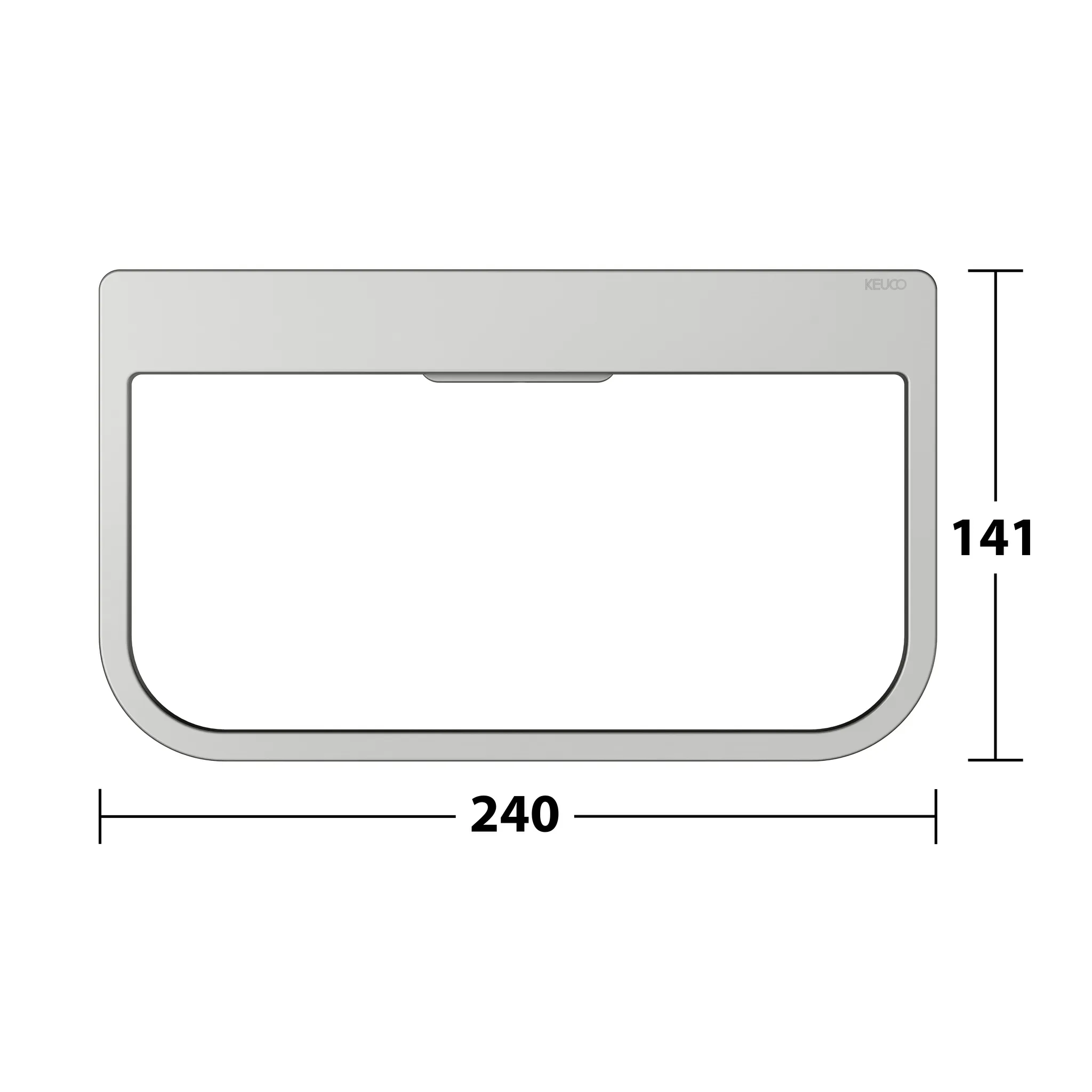 KEUCO COLLECTION MOLL Handtuchring Edelstahl-finish