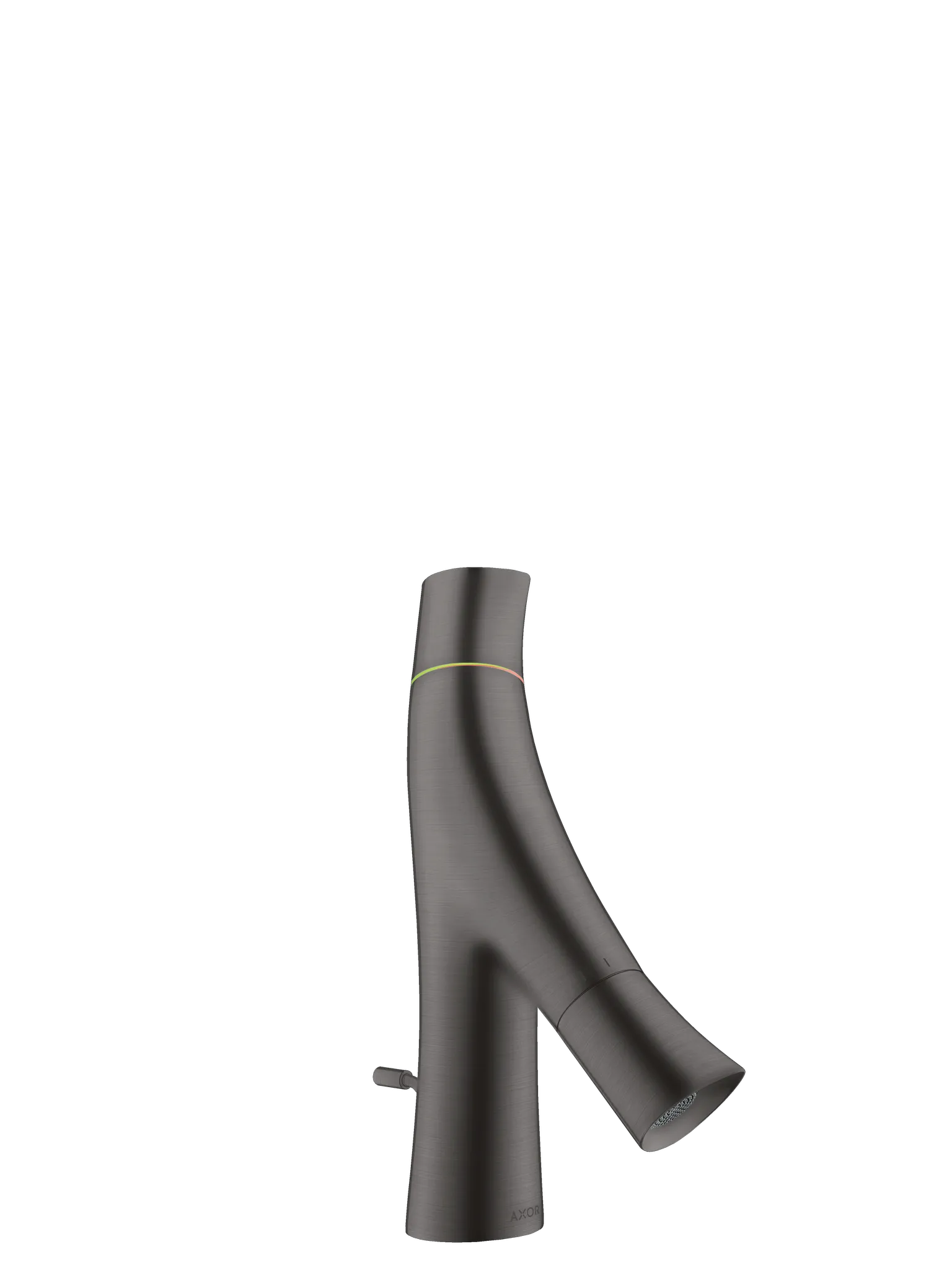 Hansgrohe AXOR Starck Organic 2-Griff Waschtischmischer 50, Brushed Black Chrome, Ausladung 109 mm, Auslaufhöhe 50 mm, Brausestrahl, max. Durchfluss 3,4 l/min