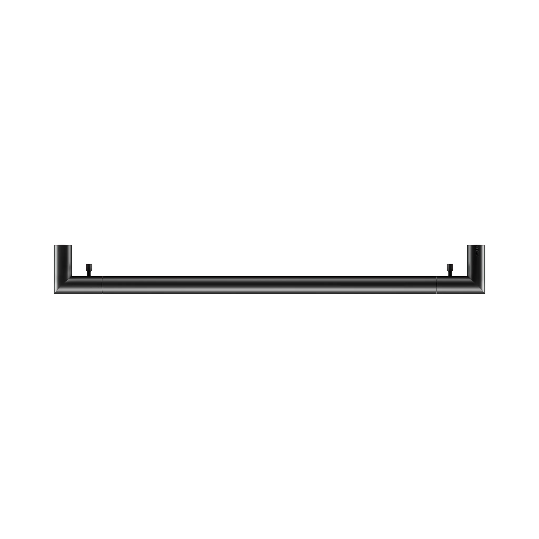 KEUCO REVA Badetuchhalter mit integriertem Haken 600 mm schwarz matt
