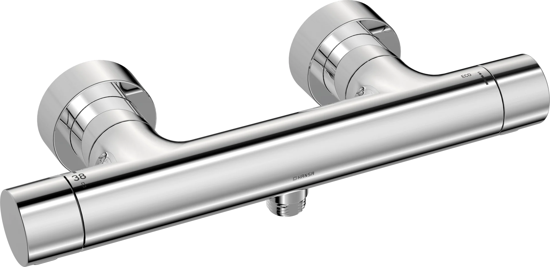 HansaPRISMA Duscharmatur HansaPRISMA 5808 Chrom, Thermostat, Wandmontage