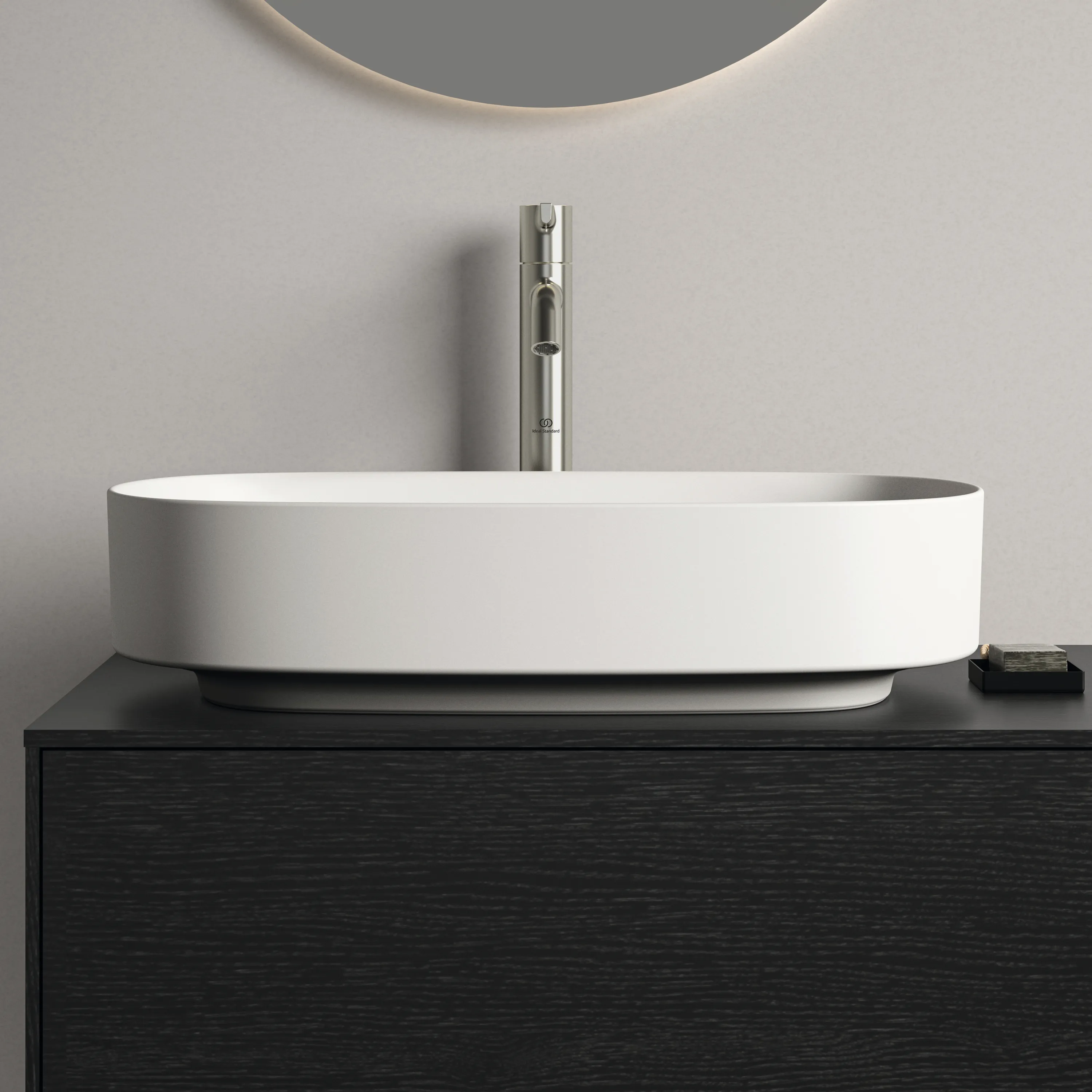 Waschbecken „Linda-X“ 55 × 38 × 15,5 cm in Seidenweiß Waschbecken „Linda-X“ 55 × 38 × 15,5 cm in Seidenweiß