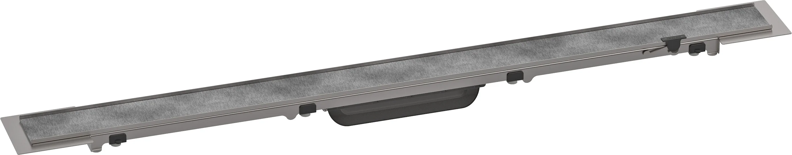 Hansgrohe RainDrain Rock Duschrinne 900 mm, befliesbar und kuerzbar, Edelstahl V2A, bis zu 60 l/min Ablaufleistung