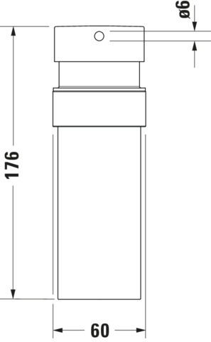 Starck T Seifenspender, Akzentfarbe:, 60x126x176 mmq