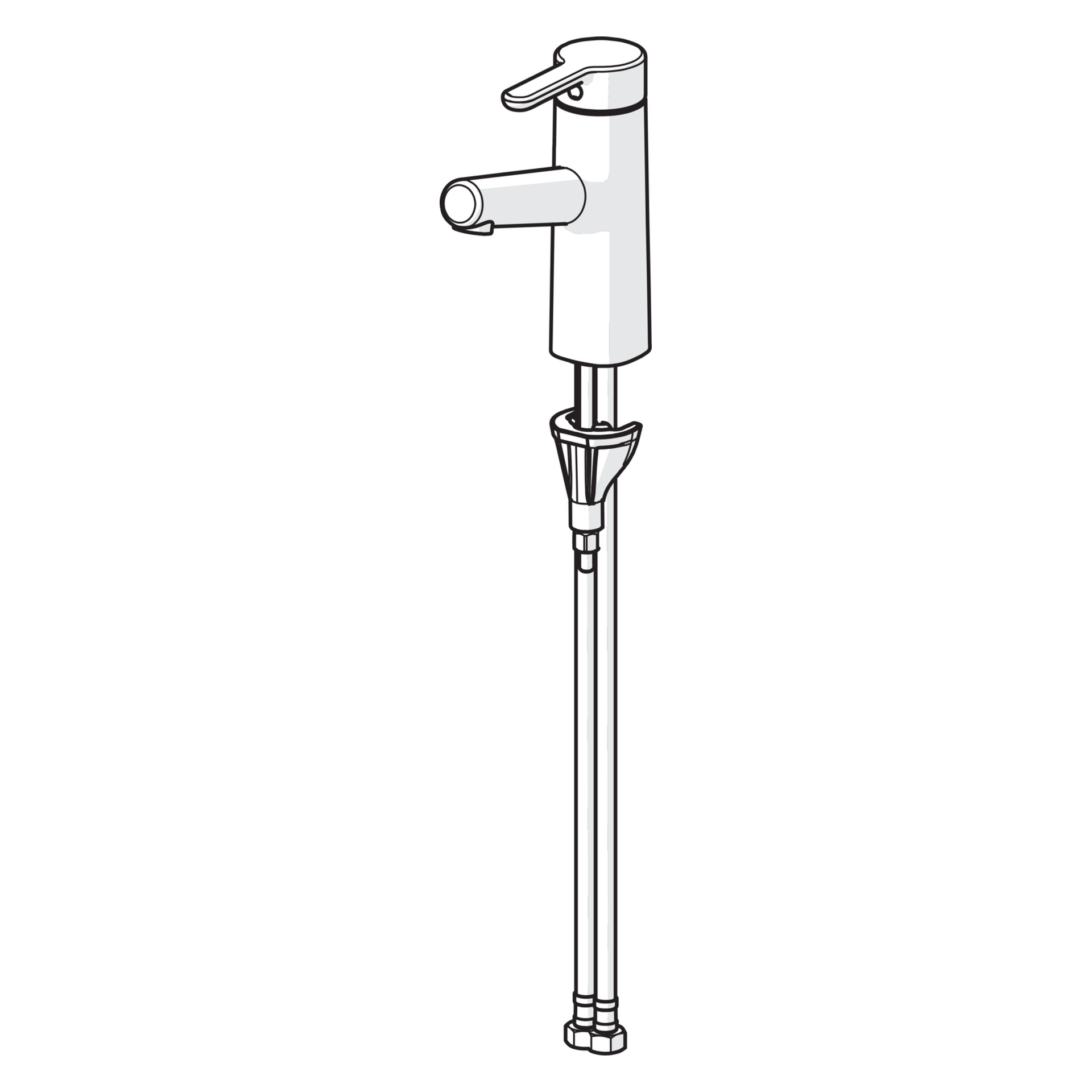 HA Einhebelmischer Waschtischbatterie HANSADESIGNO Style 5172 Ausladung 119 mm DN15 Chrom