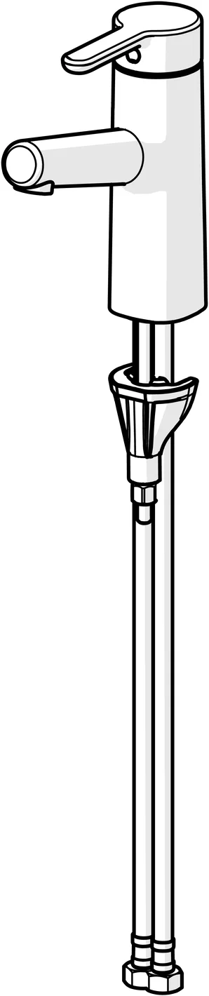 HansaDESIGNO Style Waschtischarmatur, Einhebelmischer, Ausladung 119 mm DN15 Chrom
