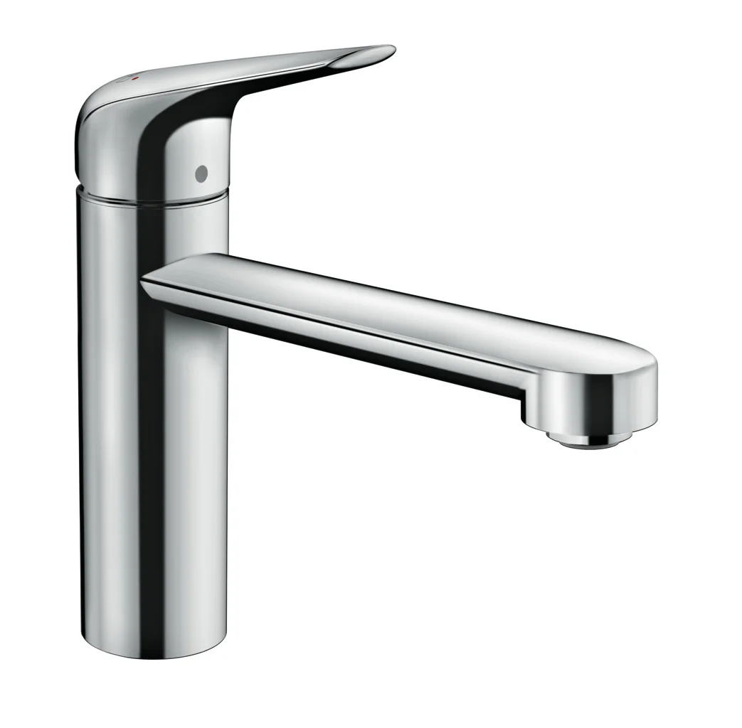 Hansgrohe Focus M42 Eco Einhebel-Küchenmischer 120, CoolStart, EcoSelection, Chrom, 360° Schwenkbereich, 12 l/min Durchfluss, Temperaturbegrenzung einstellbar