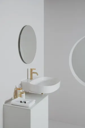 Waschbecken „Linda-X“ 60 × 50 × 13,5 cm, Hahnlochposition mittig in Weiß Waschbecken „Linda-X“ 60 × 50 × 13,5 cm, Hahnlochposition mittig in Weiß