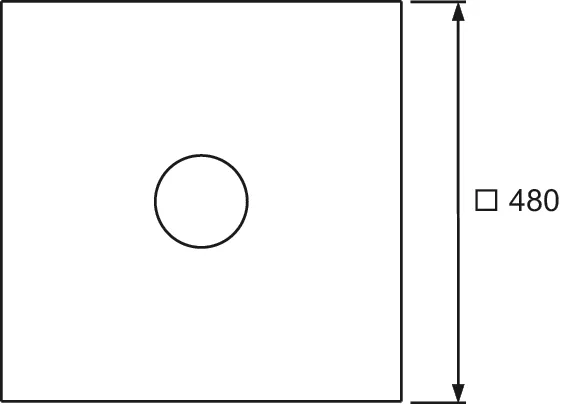 TECEdrainpoint S Seal Sys. Dichtmansch. für Verbundabdichtungen 480 × 480