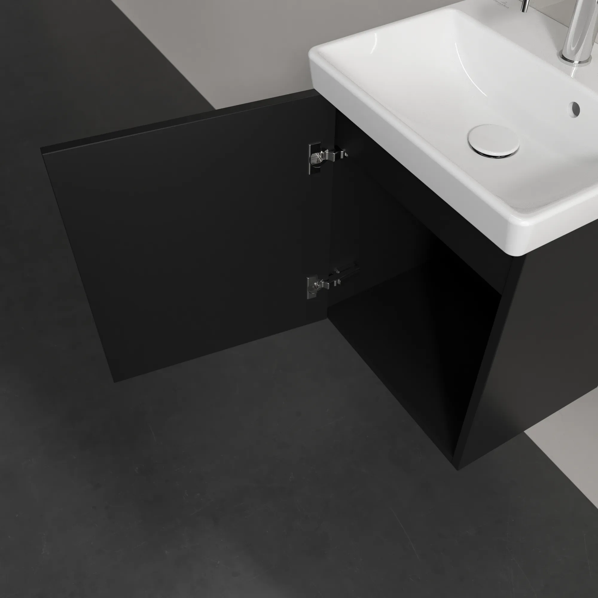 Villeroy & Boch Avento Unterschrank für Unterbauwaschbecken 430x514x384mm Volcano Black