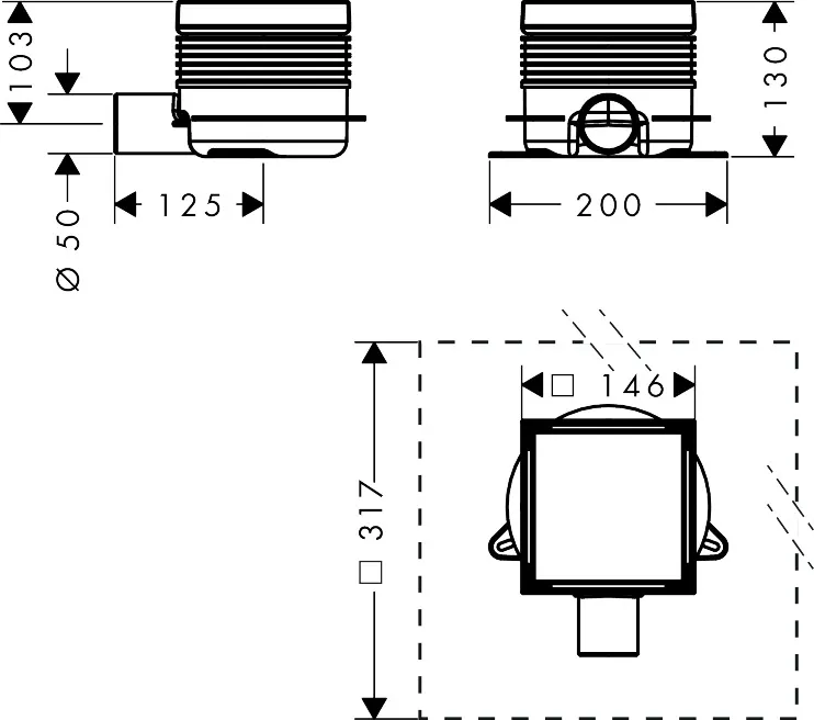 Hansgrohe Duschrinne „RainDrain Spot Plus“ in Edelstahl Hansgrohe Duschrinne „RainDrain Spot Plus“ in Edelstahl