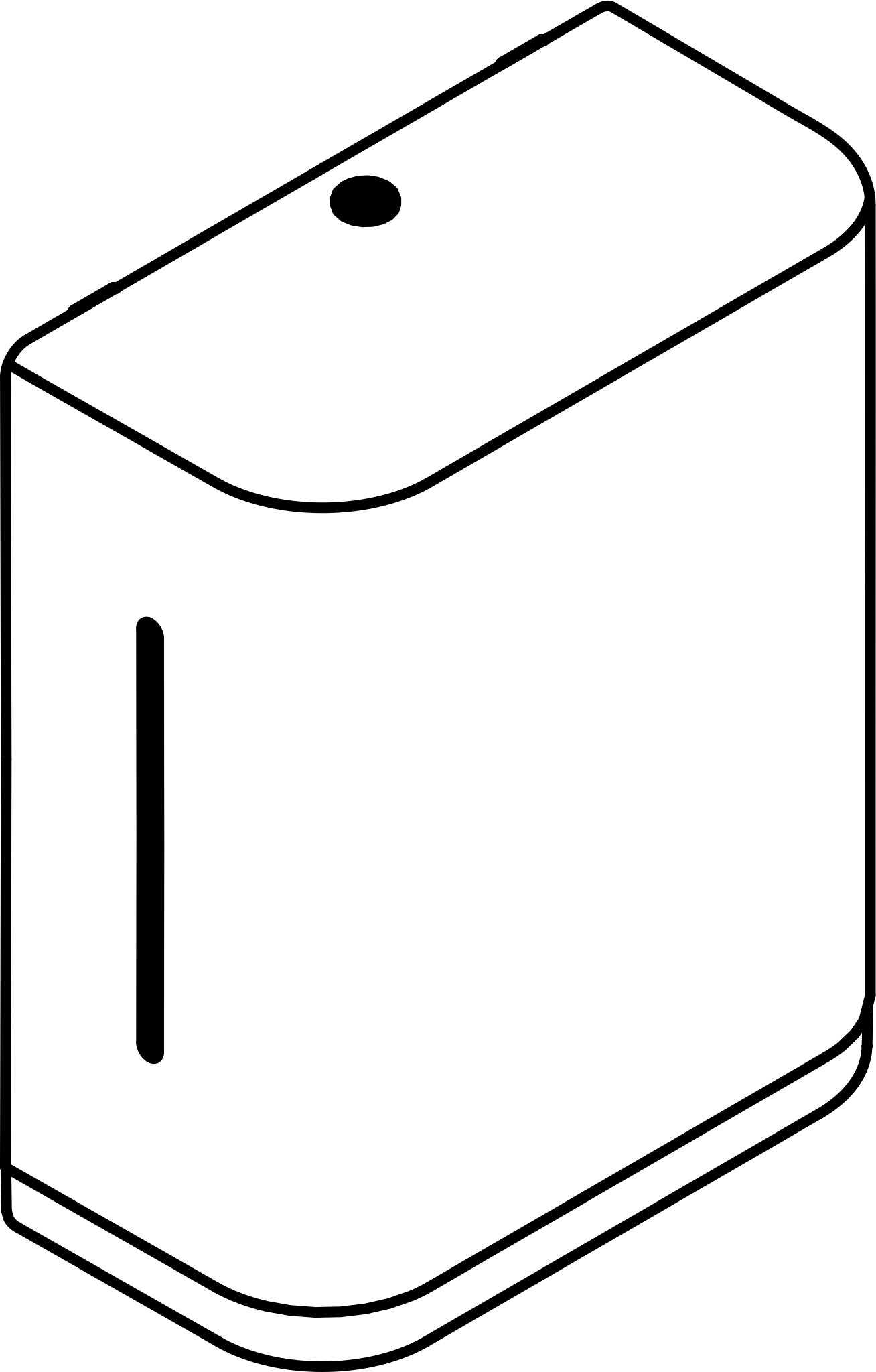 HEWI Papierhandtuchspender „Serie 477“ 28,7 × 15,3 × 35,4 cm