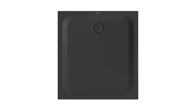 Bette rechteck Duschwanne „BetteUltra“ 1100 × 1000 mm mit BetteAntirutsch Pro, ohne Oberflächenveredelung, mit Minimum-Wannenträger, in Anthracite