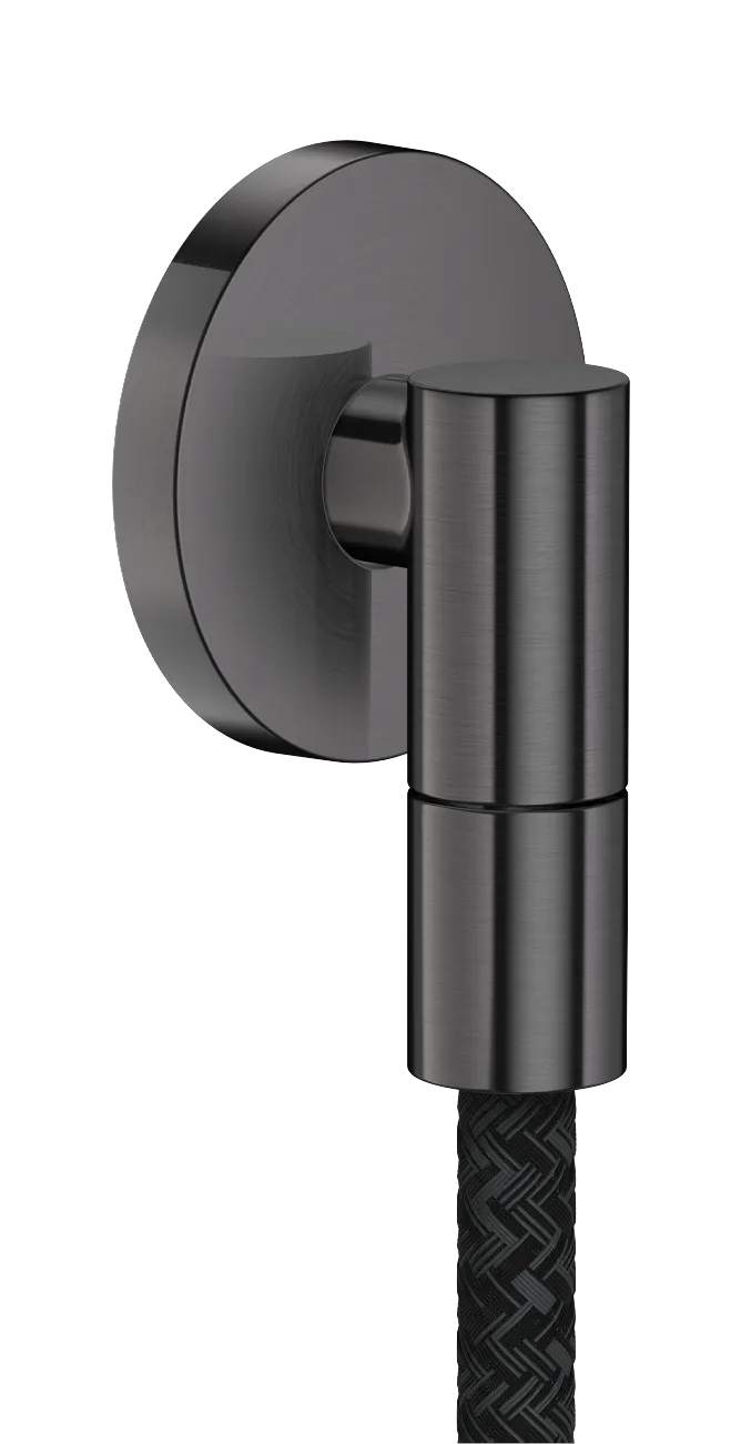 Hansgrohe AXOR Wall outlet Fine Wandanschluss rund Brushed Black Chrome G1/2 BBC 25 l/min Durchfluss Hansgrohe AXOR Wall outlet Fine Wandanschluss rund Brushed Black Chrome G1/2 BBC 25 l/min Durchfluss